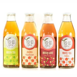 100% kalter grüner Bio-Tee mit Bio-Pfefferminze und Bio-Limetten „YaGo”, 1 L. 2