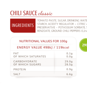 Chili-Sauce Classic Deroni, 290 g