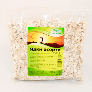 Flocken-Mix "Ostrava" (Hafer-, Roggen-, Weizen- und Gerstenflocken), 250 g