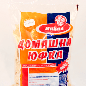 Hausgemachte geröstete Nudeln aus Vollkornmehl "Nikol" bulgarischer Art (Yufka), 200 g