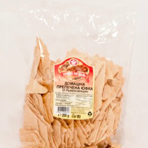 Hausgemachte geröstete Nudeln aus Roggenmehl "Nikol" bulgarischer Art (Yufka), 200 g