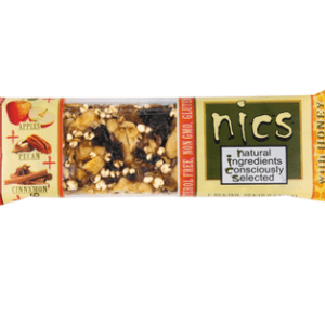 Roher Powerriegel mit ÄPFELN, PEKANNUSS UND ZIMT “Nics”, 40 g