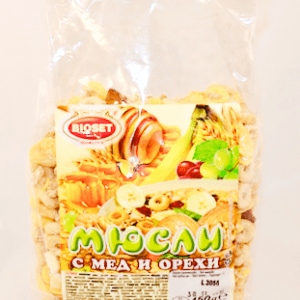 Vollkorn-Müsli mit Honig & Walnüssen "Bioset", 450 g