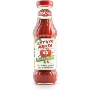 Ketchup "Kindertraum" Deroni ohne Konservierungsstoffe, 340 g - 2
