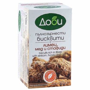 Natürliches Vollkorn-Gebäck mit Einkorn, Honig und Rossinen “Dobby”, 150 g - 1