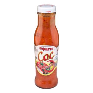 Peperoni-Sauce mit Oliven "Hortzeto", 280 g - 2
