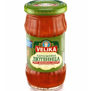 Tomaten-Paprika-Brotaufstrich Deroni "Velika" (Ljutenica/Ajvar) ohne Zucker, grob gemahlen, 300g - 2