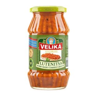 Tomaten-Paprika-Brotaufstrich nach bulgarischer Art Deroni "Velika" (Ljutenica/Ajvar), grob gemahlen, 265 g - 2