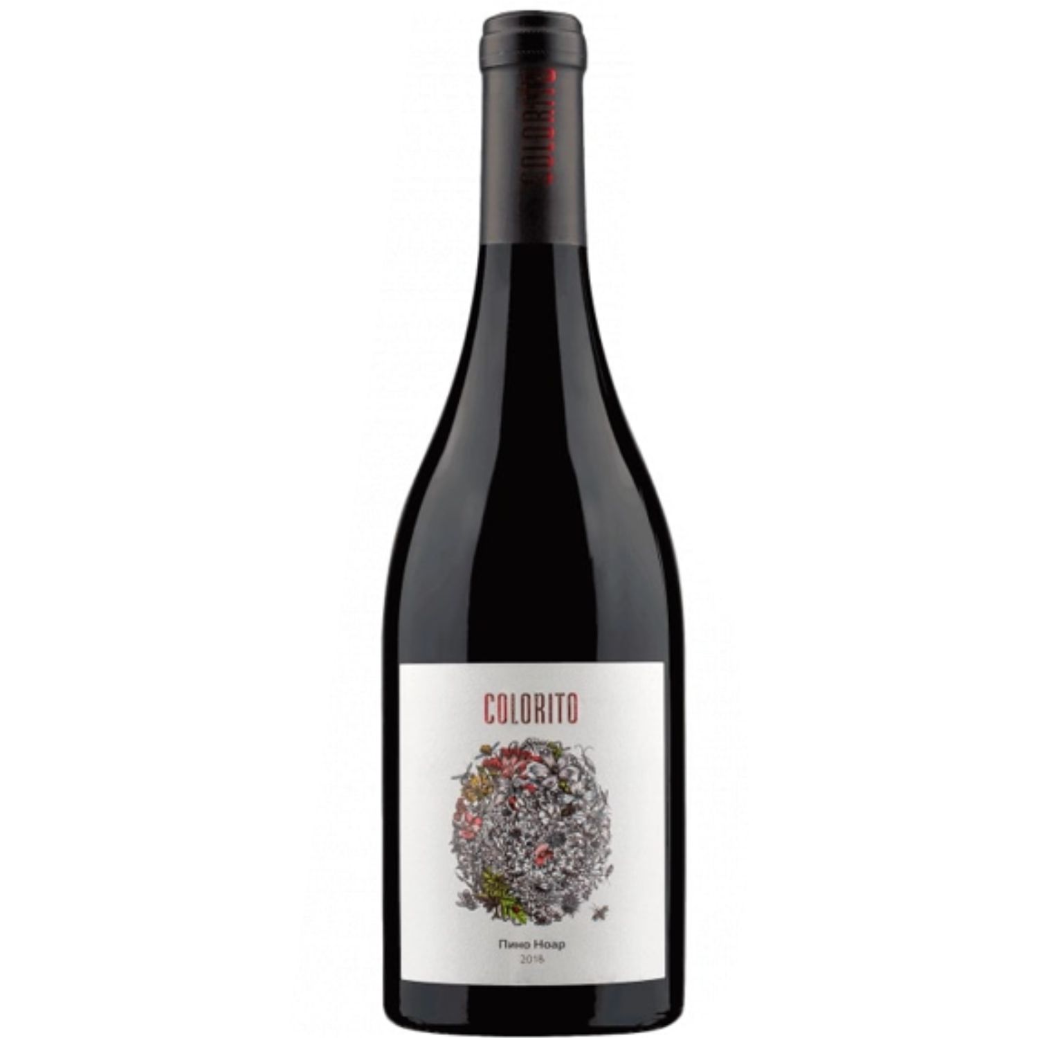 Bulgarischer Rotwein Colorito Pinot Noir, trocken, 750 ml 2018 - 2