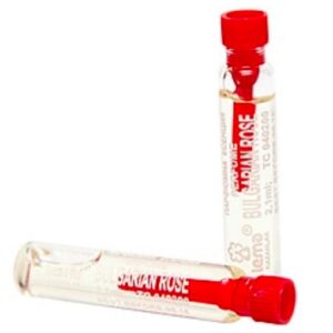 Rosenöl-Parfüm-Fläschchen mit bulgarischer Rosenessenz im Souvenir-Holz, 2,1 ml 2
