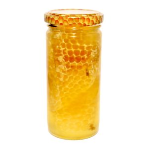 Hocharomatischer Akazien-Naturhonig mit Honigwabe Familienimkerei Chervenkovi, 330/750gr. - 1