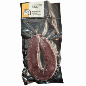 Bulgarischer Sudjuk aus Büffelfleisch – 100 % Qualität, natürlich gereift von Obedineni Fermi, 210 g - 1