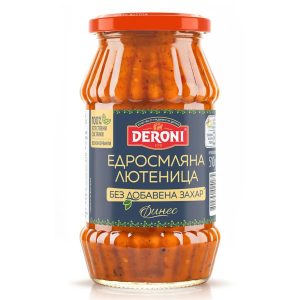 Tomaten-Paprika-Brotaufstrich Deroni (Lyutenica/Ajvar) ohne Zucker, grob gemahlen, 250g - 1