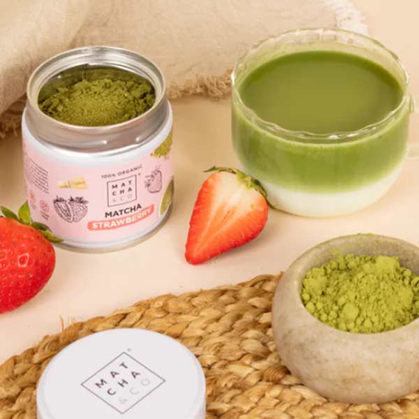 Japanischer Bio Matcha mit Erdbeeren „MATCHA & CO“, 30 g – Bild 3